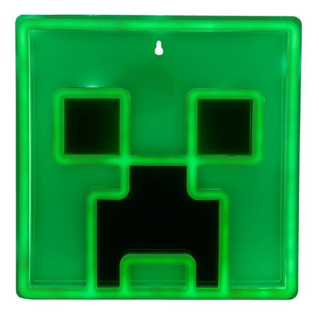 Creeper Neon Lampka Ścienna Minecraft