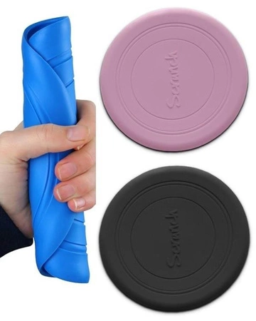 Silikonowy dysk Scrunch - Ciemny Szary