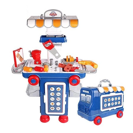 WOOPIE Przenośny Warsztat Majsterkowicza 2w1 Walizka Bus 40 el.