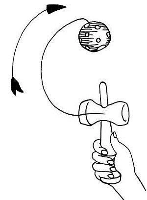 Gra drewniana Niebieska Kendama 63891-Goki, zabawki zręcznościowe