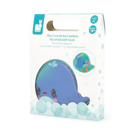 Książeczka do kąpieli Wieloryb 10 m+, Janod