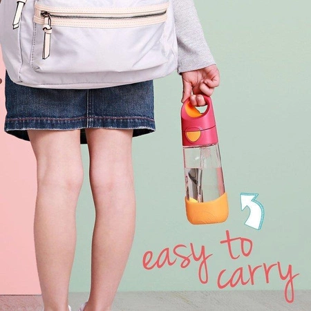 Butelka tritanowa ze słomką 450 ml, Emerald Forest, b.box