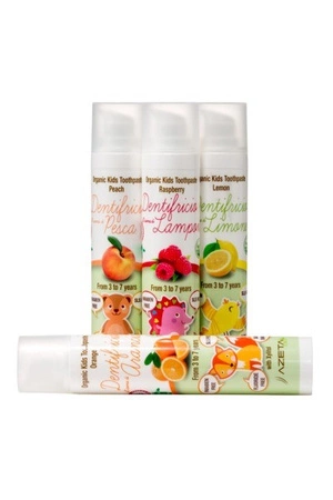 ORGANICZNA PASTA DO ZĘBÓW DLA DZIECI 0-36M TRUSKAWKOWA 50 ML – AZETA BIO