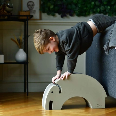 Zabawka wspierająca sensorykę i motorykę Słoń bObles L Sand grey