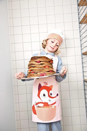 LILLIPUTIENS Fartuch i czapka kucharska Mały kucharz, Lisiczka Alice, 4+
