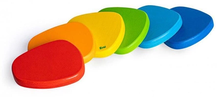 Ścieżka równoważna sensoryczna drewniane kolorowe kamienie Erzi 46016