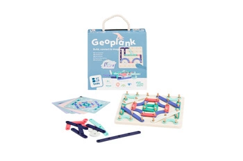 BS Toys, drewniana tablica manipulacyjna z płytkami Geoplank