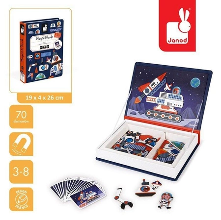 Magnetyczna układanka Kosmos Magnetibook, Janod