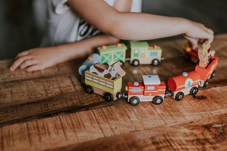 Pociąg drewniany Straż pożarna Story, Janod