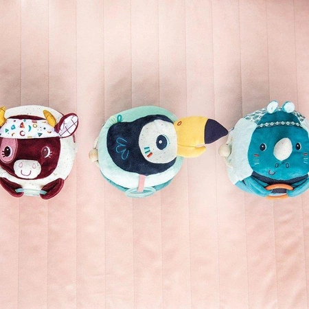 LILLIPUTIENS Przytulanka aktywizująca wielofunkcyjna Nosorożec Marius 9 m+