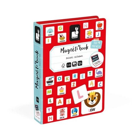 Magnetyczna układanka Polski Alfabet Magnetibook, Janod