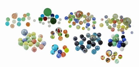 Szklane kulki - 163 szt. PM855