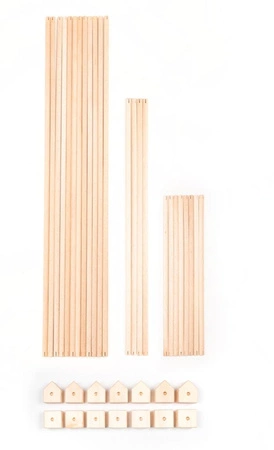 Drewniane klocki konstrukcyjne Maxi Trigonos Kernel Arbaro - 44 el.