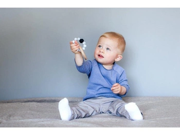 Gryzak donut czarny koralik