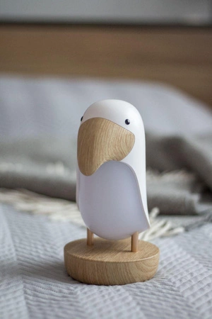 Maskonur Lampka z Głośnikiem Biała Rabbit&Friends