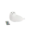 Foka Lampka Silikonowa z Pilotem Biała Rabbit&Friends