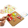 TOOKY TOY Układanka Tablica Korkowa Przybijanka z Młotkiem 20 Wzorów 82 el. Certyfikat FSC