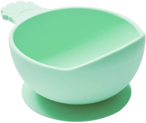 Nana's Manners GREEN Miska silikonowa z przyssawką i uchwytem