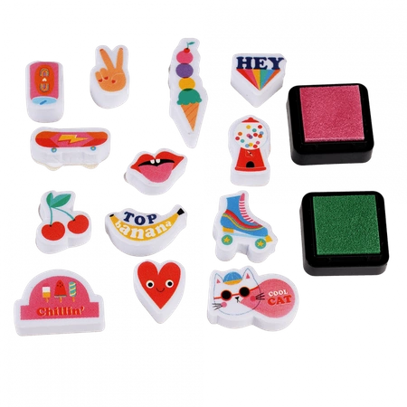 Stempelki dla dzieci, 13 szt., Top Banana, 3+, Rex London