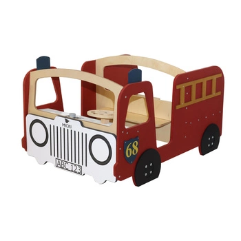 Drewniany wóz strażacki meble dla dzieci wyposażenie samochód zabawka Micki