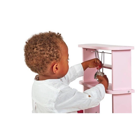 Dwustronna drewniana kuchnia Twist z 8 akcesoriami 3+, Janod