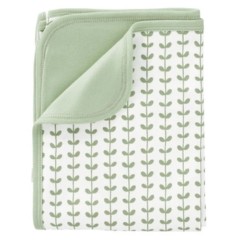 Fresk Kocyk z bawełny organicznej 80 x 100 cm Liść Mint