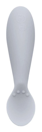 EZPZ Komplet pierwszych naczyń silikonowych First Foods Set pastelowa szarość