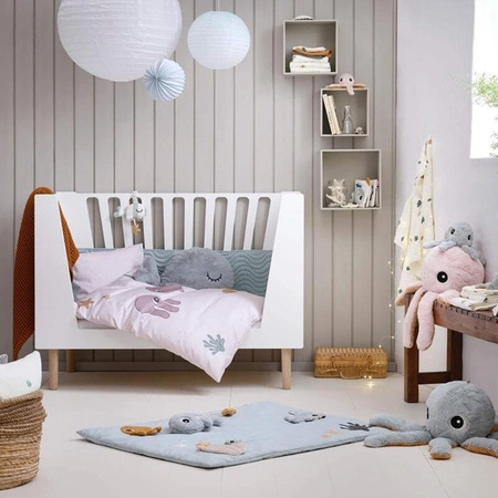 Done by Deer Sea Pościel Dziecięca Blue GOTS 100x140 / 40x60 cm