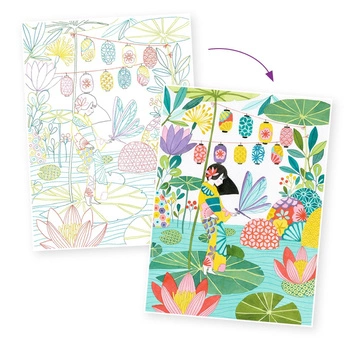 Obrazy do kolorowania w teczce - JAPONIA DJ08694