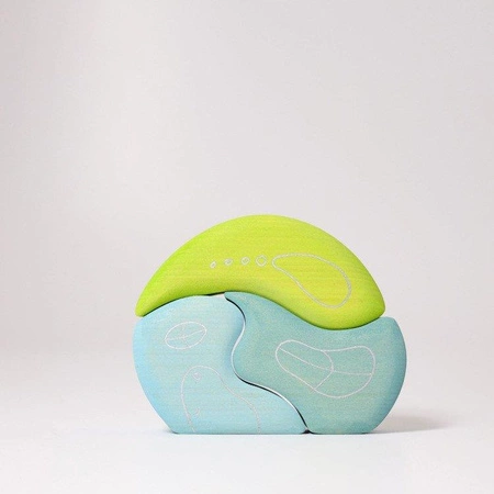 Kształt Domek Krasnoludków, niebieski, 1+, Grimm's