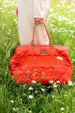 Childhome Torba Mommy Bag Pikowana Czerwona