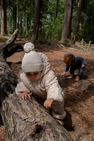 Lodger Wodoodporny kombinezon zimowy jasnobeżowy Taslon Birch, rozm. 86