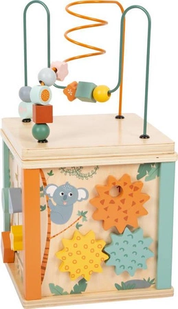 Drewniana kostka motoryczna Safari 11960-Small Foot, zabawki edukacyjne