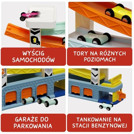 Zjeżdżalnia z superszybkimi autami 18 mies.+ TOPBRIGHT