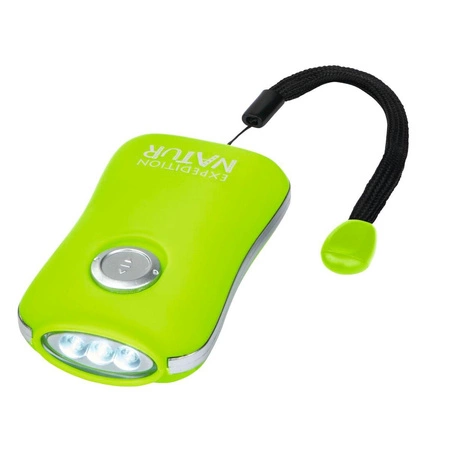 Kieszonkowa Latarka na Dynamo - Zielona