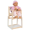 Krzesełko dla lalek i stolik drewniany 2w1 Kolorowe groszki 51483 Goki