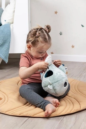 Done by Deer Sea Zabawka dla Niemowlaka Wieloryb Wally Blue