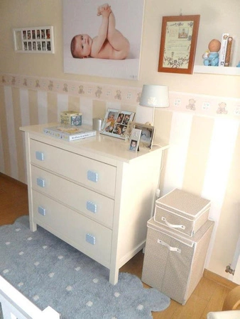 Lorena Canals Dywan bawełniany Galleta Azul/Blue 120 x 160 cm