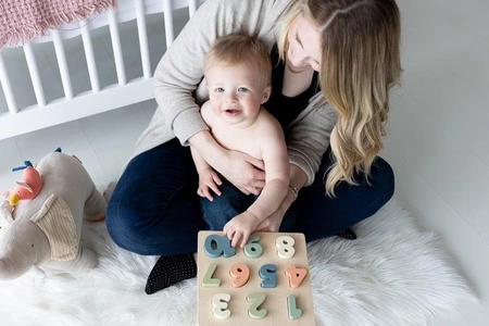 Pearhead Drewniane Puzzle z Numerkami