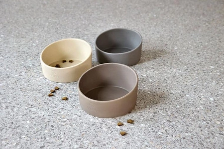 PALOPA Miska dla psa porcelanowa Cali taupe