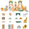 Drewniane klocki i figurki zwierząt Safari 11699- Small Foot, klocki dla dzieci