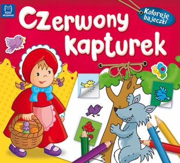 Czerwony kapturek koloruję bajeczki
