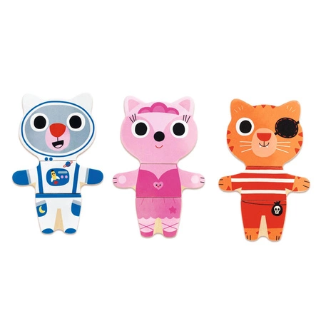 Drewniane puzzle PRZEBIERANKI DJ01678