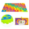 Duża mata piankowa EVA dla dzieci litery cyfry 178x178 cm 36 el.