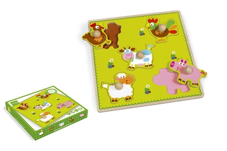 Scratch, Puzzle z uchwytem ' Farma '