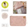 Lassig Casual Label Organizer podróżny z matą do przewijania Soft Stripes rose