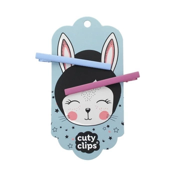 Spinki do włosów Cuty Clips Snails - Moon Rabbit Blue-Pink