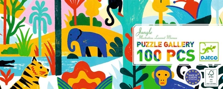 Puzzle tekturowe DŻUNGLA 100 elem. DJ07619