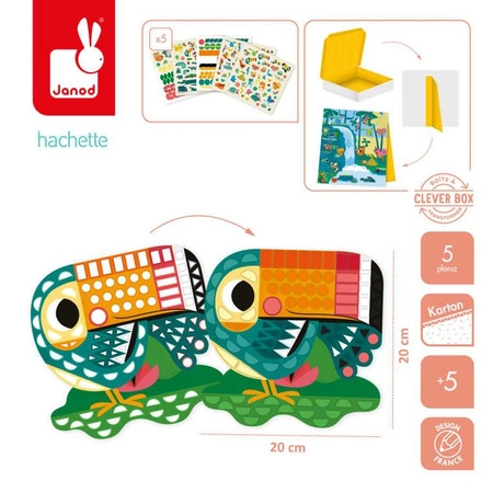 Zestaw kreatywny Naklejki i ozdoby My arts & crafts 5+, Janod