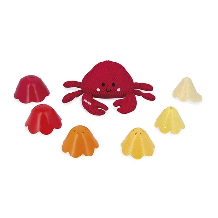 Janod Zabawka do kąpieli krab z muszelkami 10m+